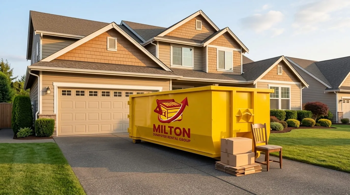Roll-off dumpster delivered to a property in Harold, FL Roll-off dumpster delivered to a property in Harold, FL